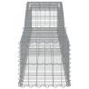 Arched Gabion Baskets - 10 pcs Galvanised Iron | HipoMarket