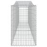 Arched Gabion Baskets - 10 pcs Galvanised Iron | HipoMarket