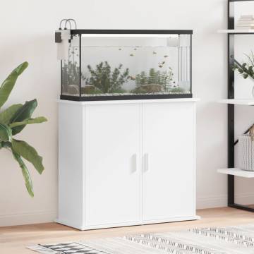 White Aquarium Stand 81x36x73 cm - Durable & Stylish