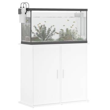 White Aquarium Stand 81x36x73 cm - Durable & Stylish