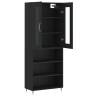 Stylish Highboard Black 69.5x34x180 cm | Hipomarket