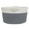 Storage Basket Grey and White Ø40x25 cm - Stylish & Durable