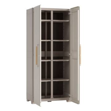 Keter Multi-purpose Storage Cabinet - Groove Beige & Sand