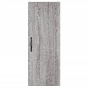 Stylish Highboard Grey Sonoma | 34.5x34x180 cm