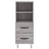 Stylish Highboard Grey Sonoma | 34.5x34x180 cm