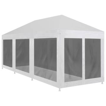 Party Tent with 8 Mesh Sidewalls 9x3m - Outdoor Events
