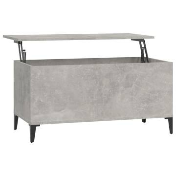 Concrete Grey Coffee Table - Stylish & Functional Design