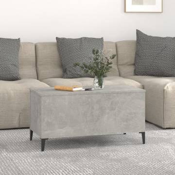 Concrete Grey Coffee Table - Stylish & Functional Design