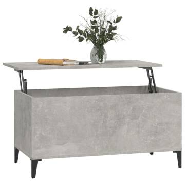 Concrete Grey Coffee Table - Stylish & Functional Design