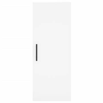 Stylish Highboard White 34.5x34x180 cm - Hipomarket