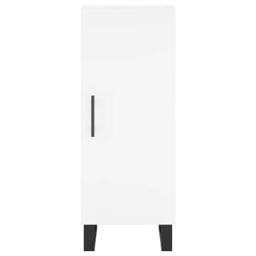 Stylish Highboard White 34.5x34x180 cm - Hipomarket