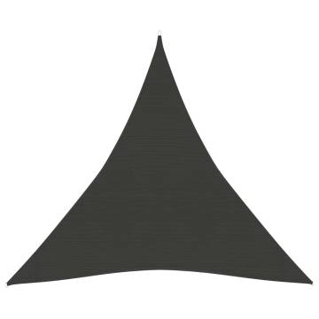 Sunshade Sail 4.5x4.5m - Anthracite HDPE | HipoMarket