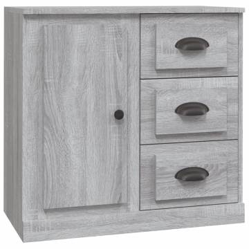 3 pcs Grey Sonoma Engineered Wood Sideboards | HipoMarket