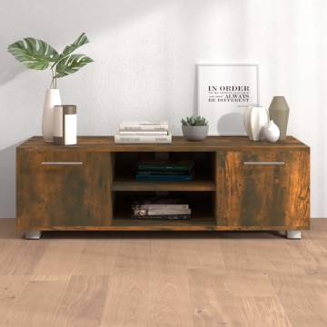 Stylish Smoked Oak TV Cabinet - 110x40x35 cm | HipoMarket