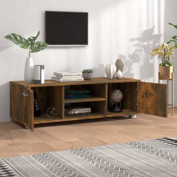 Stylish Smoked Oak TV Cabinet - 110x40x35 cm | HipoMarket