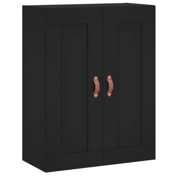 Stylish Highboard Black 69.5x34x180 cm - Hipomarket UK