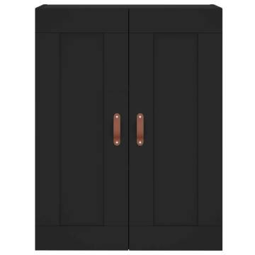 Stylish Highboard Black 69.5x34x180 cm - Hipomarket UK