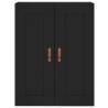 Stylish Highboard Black 69.5x34x180 cm - Hipomarket UK