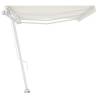 Cream Freestanding Manual Retractable Awning 600x300 cm