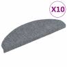 Self-Adhesive Stair Mats - 10 pcs Light Grey | HipoMarket