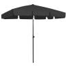 Beach Umbrella Black 200x125 cm Colour black Size 200 x 125 cm Quantity in Package 1 