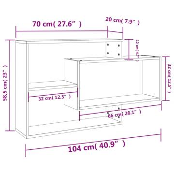 Sonoma Oak Wall Shelf - Stylish Storage Solution | HipoMarket