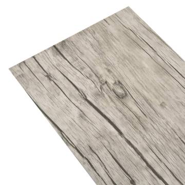 Non Self-Adhesive PVC Flooring Planks - Light Grey - 4.46 m²