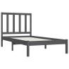 Grey Solid Wood Pine Bed Frame 90x200 cm | Hipomarket UK