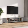 2 Piece LED TV Cabinet Set - Grey Sonoma Wood | HipoMarket