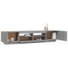 2 Piece LED TV Cabinet Set - Grey Sonoma Wood | HipoMarket