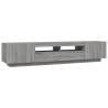 2 Piece LED TV Cabinet Set - Grey Sonoma Wood | HipoMarket