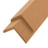 5 Pcs Decking Angle Trims WPC - Teak Colour | HipoMarket