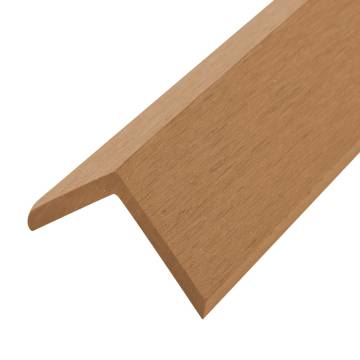 5 Pcs Decking Angle Trims WPC - Teak Colour | HipoMarket