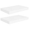 Floating Wall Shelves 2 pcs White - Stylish Home Decor