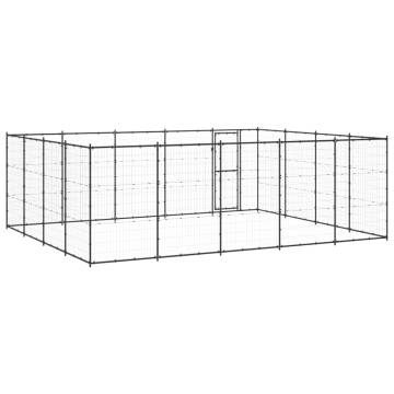 Outdoor Dog Kennel Steel 24.2 m² - Secure & Durable