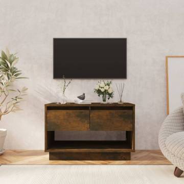 Stylish TV Cabinet in Smoked Oak | 70x41x44 cm | HipoMarket