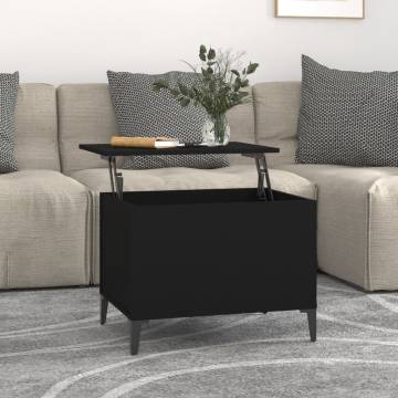 Stylish Black Coffee Table - 60x44.5 cm | HipoMarket UK