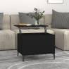 Coffee Table Black 60x44.5x45 cm Engineered Wood Colour black Quantity in Package 1 Length 60 cm 