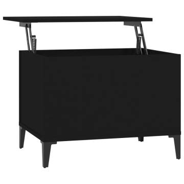 Stylish Black Coffee Table - 60x44.5 cm | HipoMarket UK