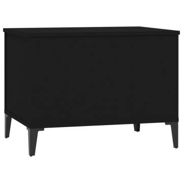 Stylish Black Coffee Table - 60x44.5 cm | HipoMarket UK