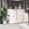 Outdoor Kitchen Cabinet White Solid Wood Pine Colour white pine Size 106 x 55 x 92 cm Quantity in Package 1 Model 4 doors 