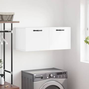 Wall Cabinet White 80x36.5x35 cm - Hipomarket