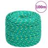 Boat Rope Green 10 mm 100 m Polypropylene Colour green Quantity in Package 1 Length 100 m Diameter 10 mm 