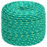 Durable Green Boat Rope 10mm 100m | Polypropylene for Boating