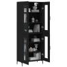 Elegant Highboard Black - 69.5x34x180 cm | Hipomarket UK