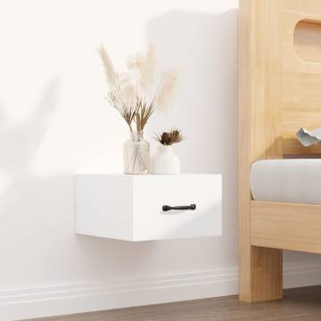 Wall-Mounted Bedside Cabinets - 2 pcs White 35x35x20 cm