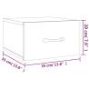 Wall-Mounted Bedside Cabinets - 2 pcs White 35x35x20 cm