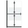 Foldable Walk-in Shower Wall 90x190 cm - Half Frosted Glass