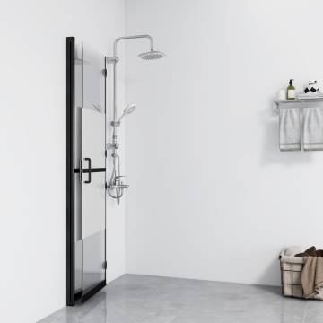 Foldable Walk-in Shower Wall 90x190 cm - Half Frosted Glass