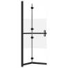 Foldable Walk-in Shower Wall 90x190 cm - Half Frosted Glass